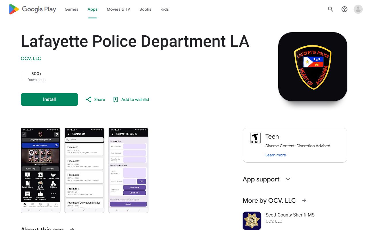 Lafayette Parish arrest records Lafayette Police Google Play app