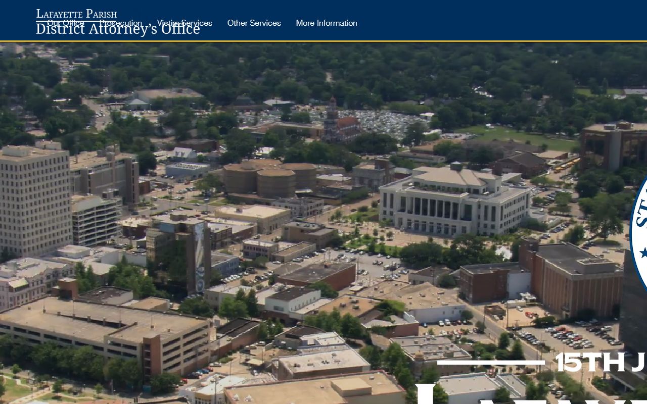 Lafayette Parish criminal court records District Attorney prosecution channel