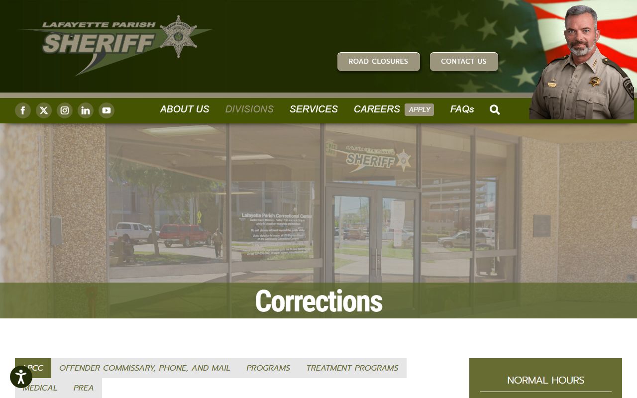 Lafayette Parish inmate records Lafayette Parish Correctional Center