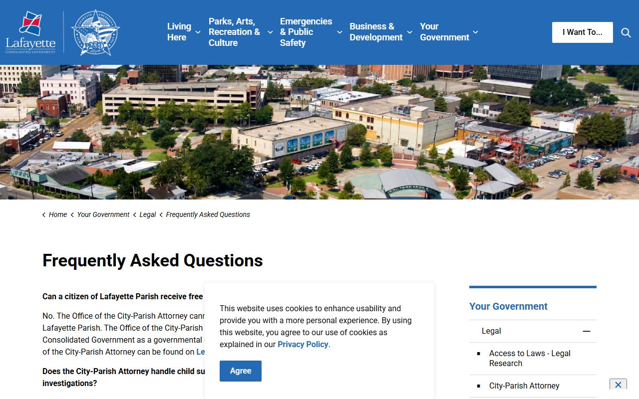 Lafayette Parish traffic court records Lafayette legal FAQ tickets and fines