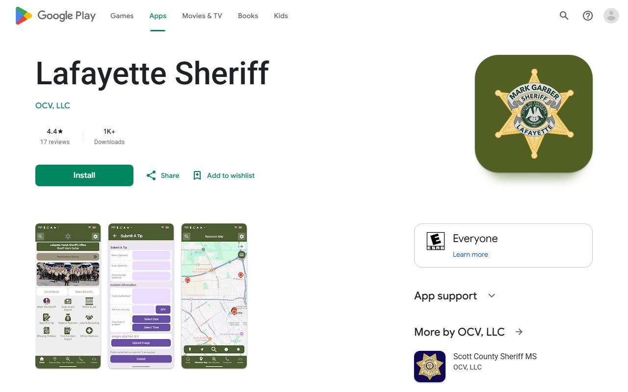 Lafayette Parish warrant records Lafayette Sheriff Google Play app